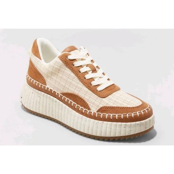 Universal Thread NWT Persephone tan sneakers 6.5 - Picture 1 of 10